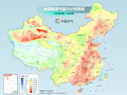 长江以北地区高温发展增强 山东河南等地为核心影响区