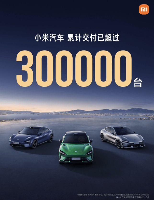 小米汽车上市15月交付破30万，YU7新车发布后市场反响热烈