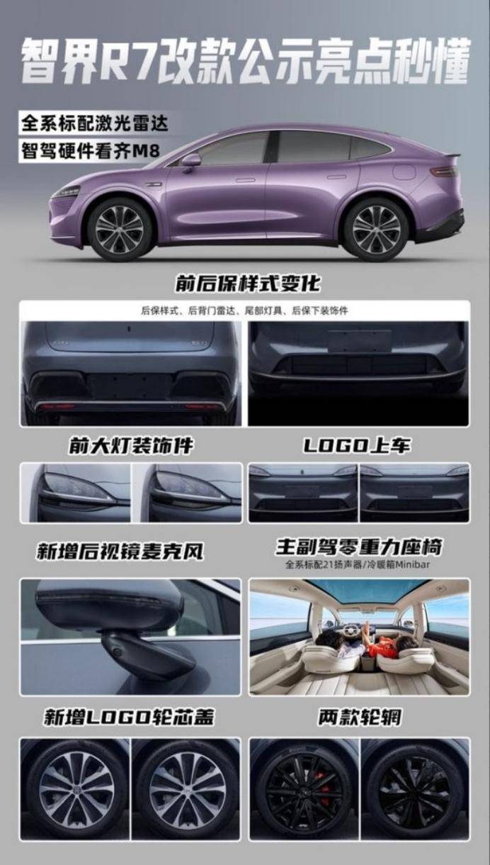 智界改款车型亮相工信部：软硬件全面升级，爆款潜质再升级