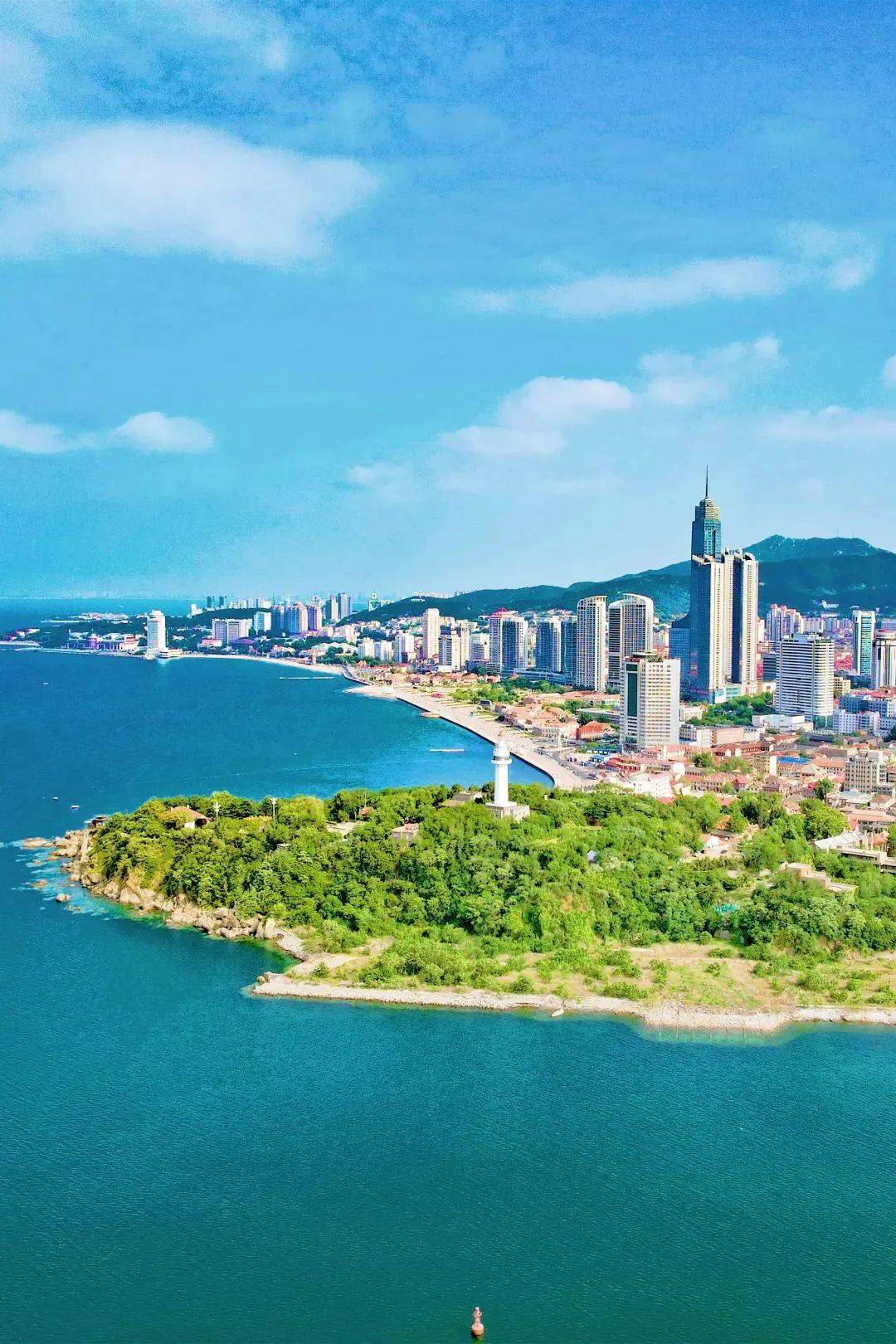 漫慢游山东·岛城响潮鸣路线包含了青岛,威海,烟台三个城市,浪涛推着