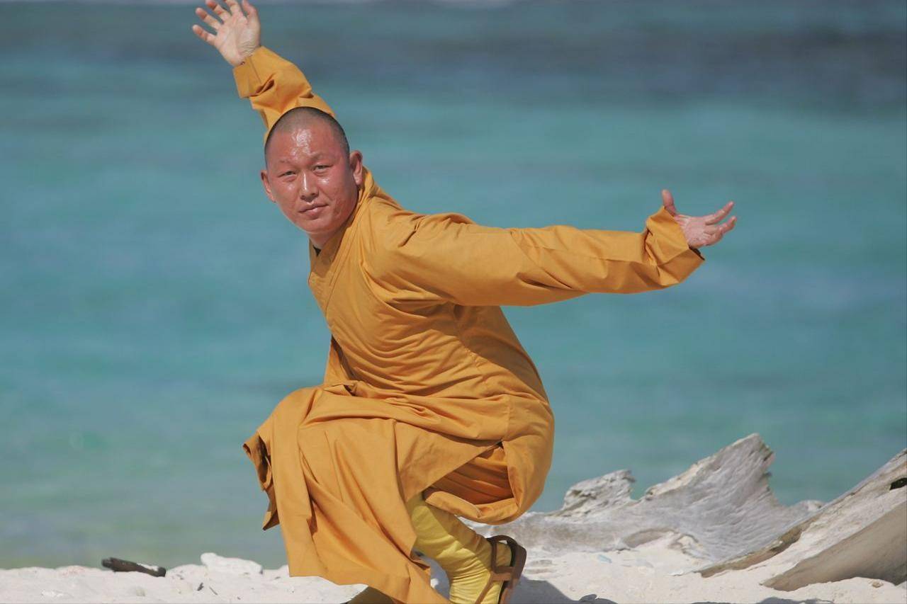 进入少林寺之后,释延武如鱼得水,把传统功夫和散打练得精熟