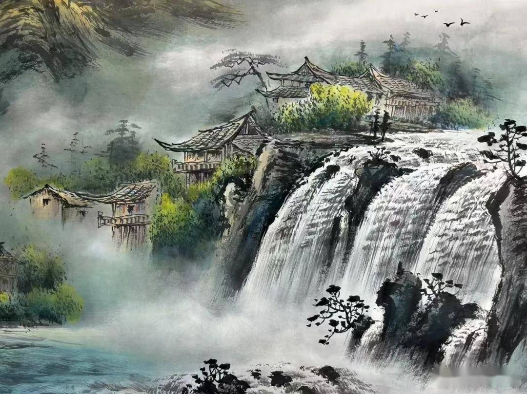李尚锋《聚宝福地嘉景图》赏析:藏风聚气,境纳乾坤