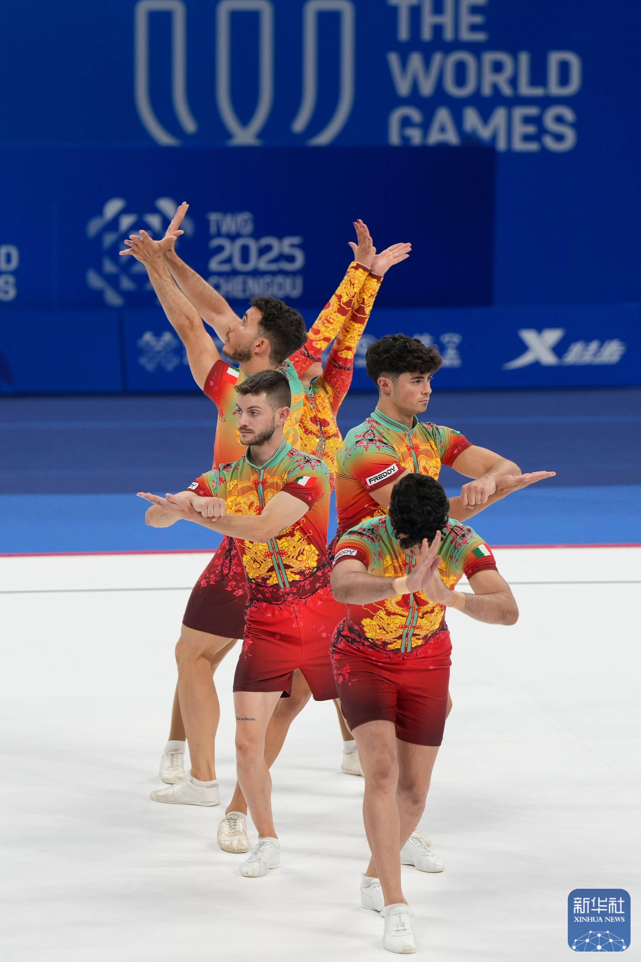成都世运会｜中国队夺得健美操五人操冠军