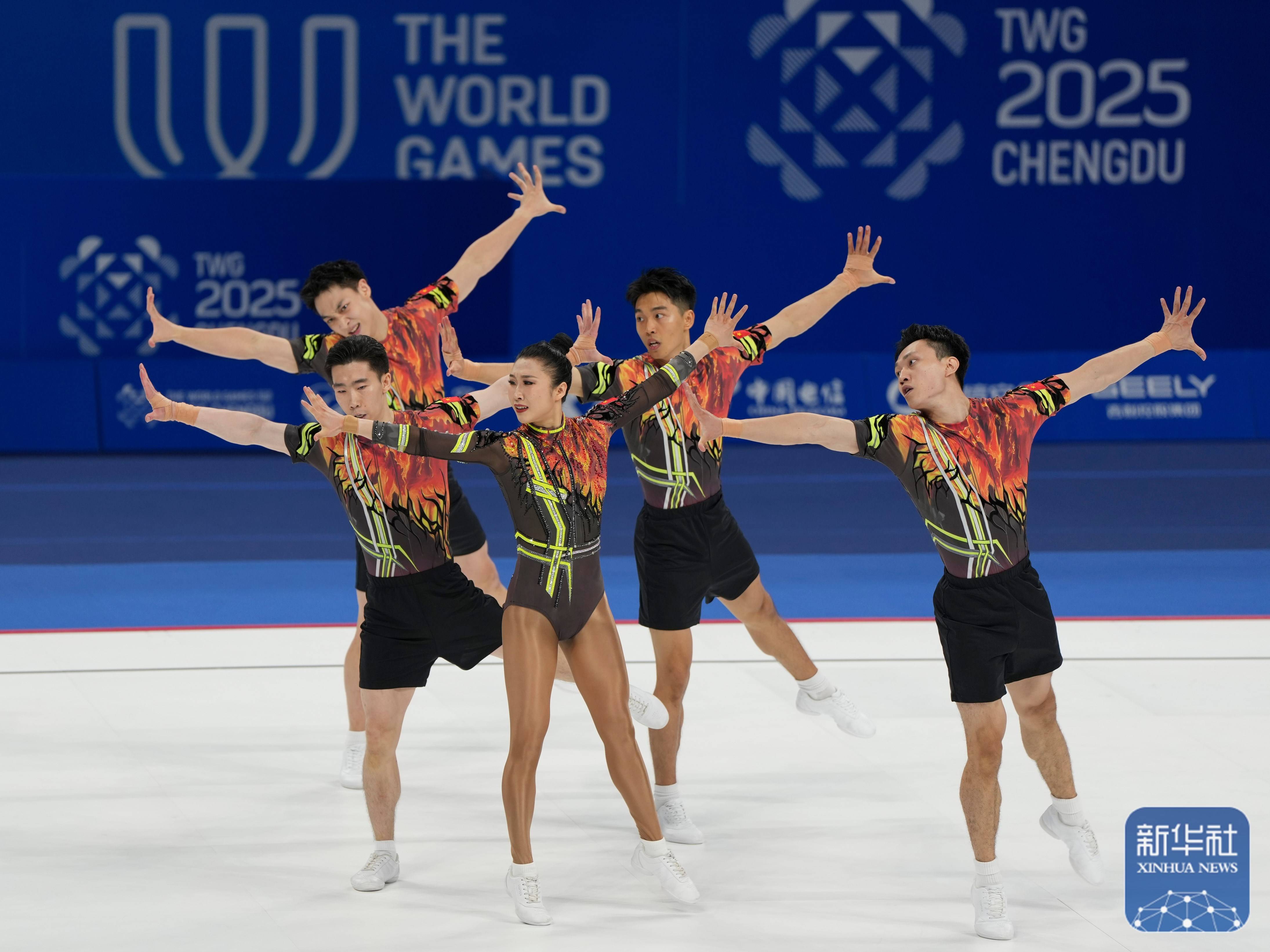 成都世运会｜中国队夺得健美操五人操冠军