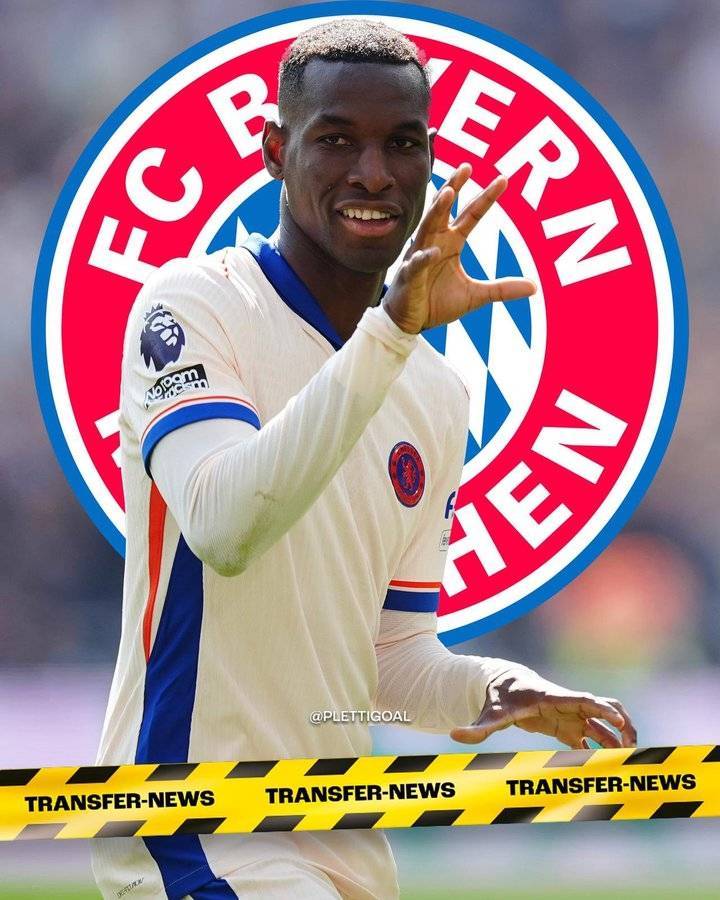 德天空:切尔西前锋杰克逊租借拜仁达完全协议,拜仁承担全部薪水