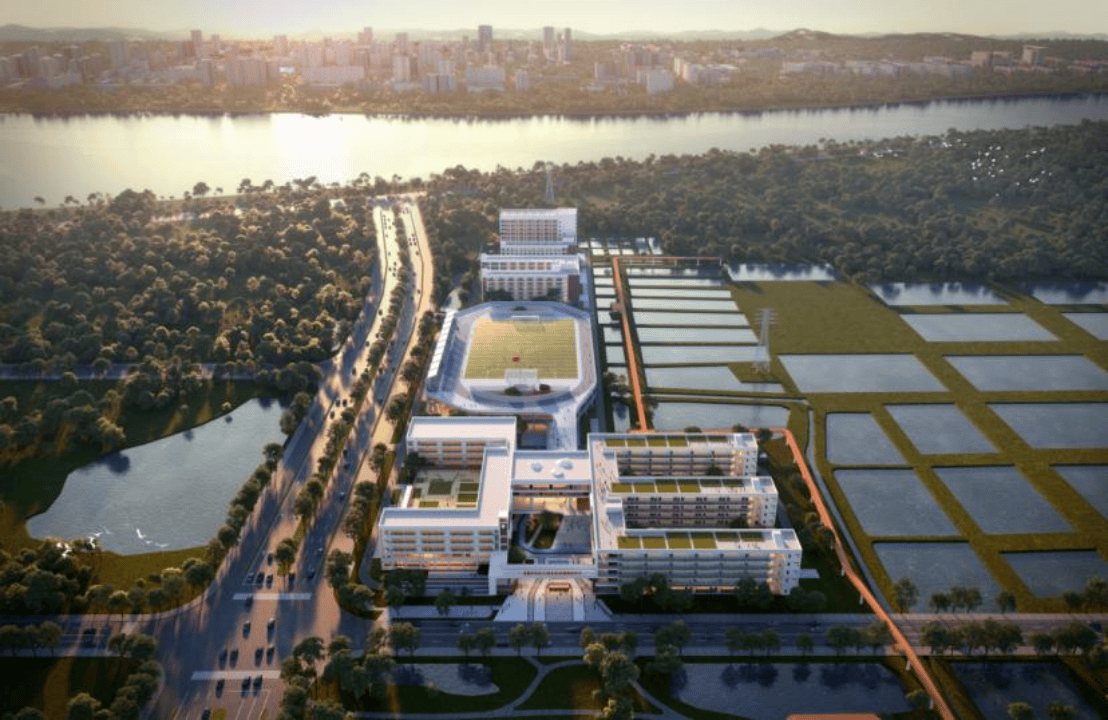 直击现场！东莞中学松山湖学校石排高级中学开建了