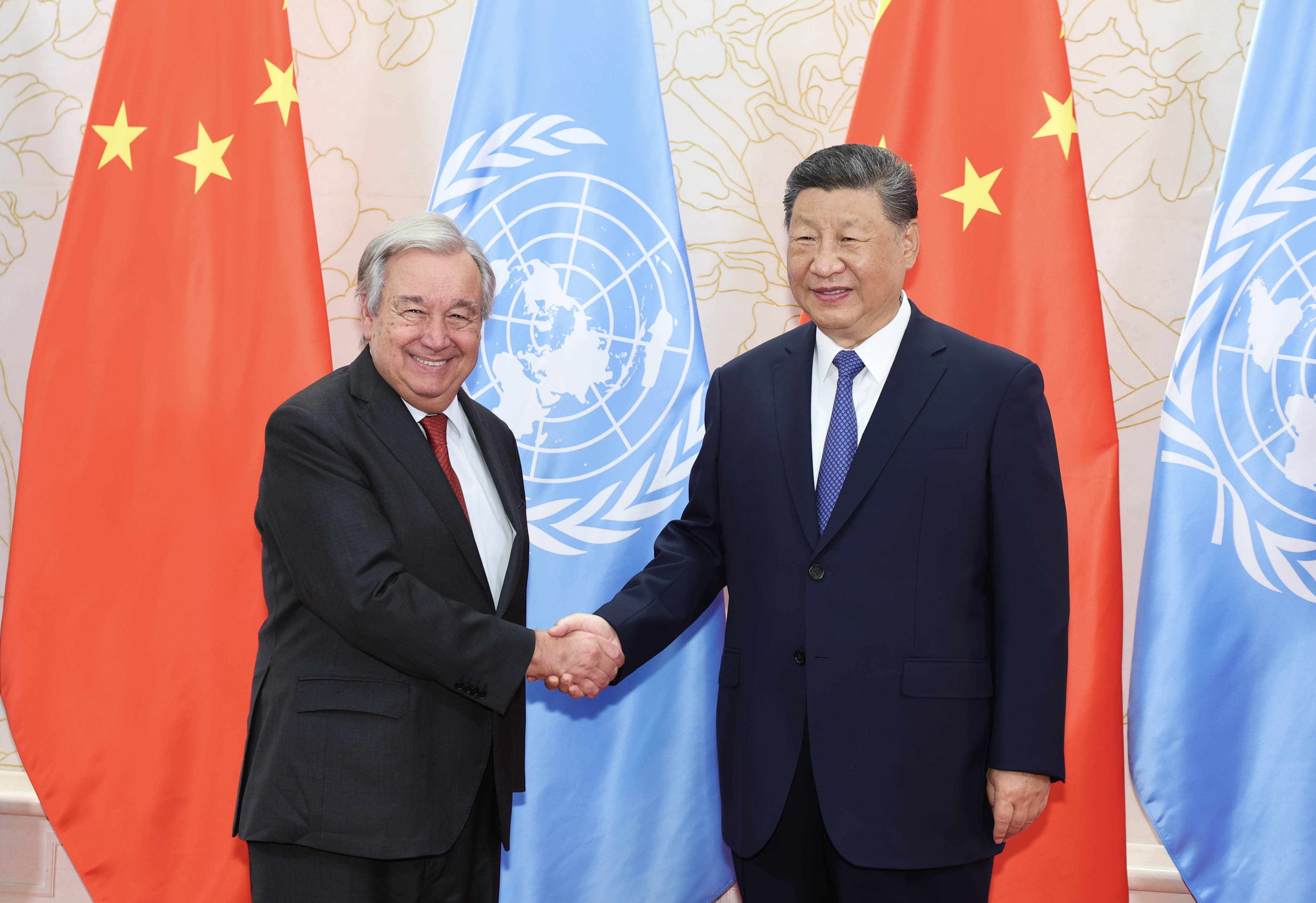 上合组织天津峰会丨习近平会见联合国秘书长古特雷斯