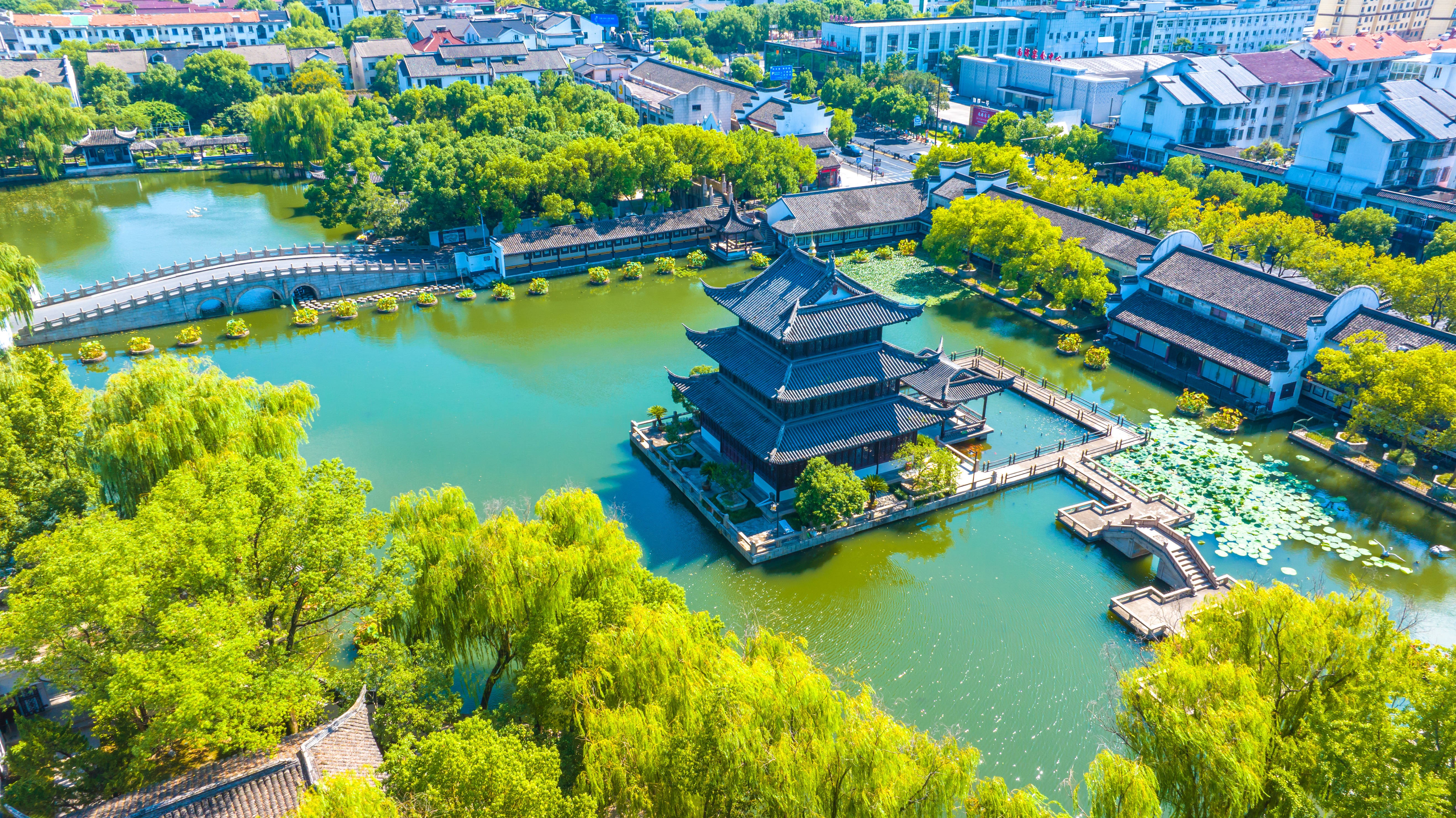 浙江湖州:南浔文园古色古香
