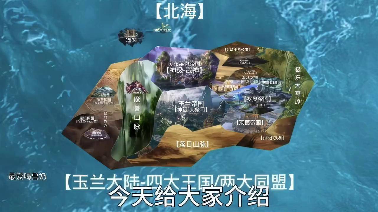 给大家介绍盘龙的世界观,以及各大地区分布