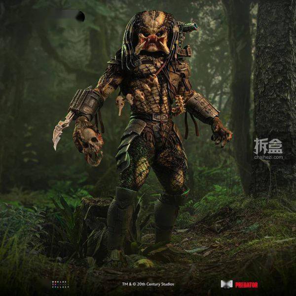 iron studios 铁血战士 森林猎人 1/10雕像