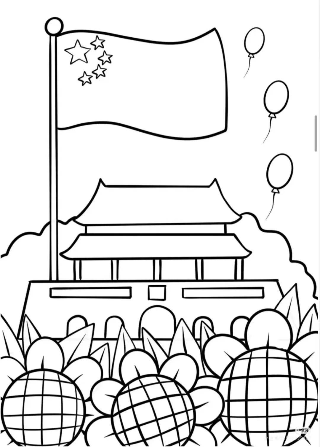 精选120张~国庆节主题儿童画范画,美不胜收!