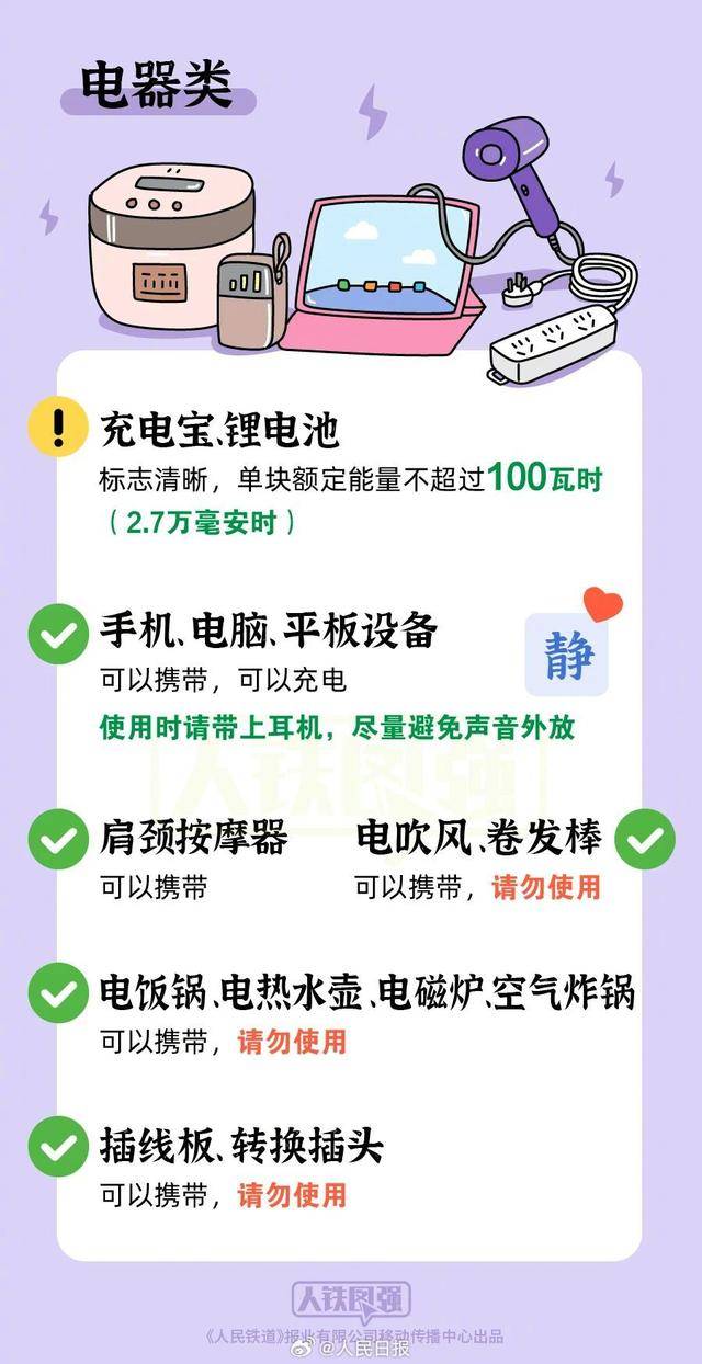 转存收藏！国庆假期坐火车什么不能带