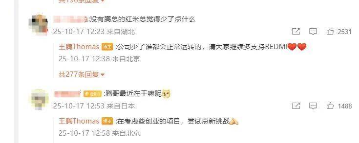 定了！85后“美女经理”魏思琪接替王腾，出任小米中国区市场部总经理！王腾：在考虑创业项目