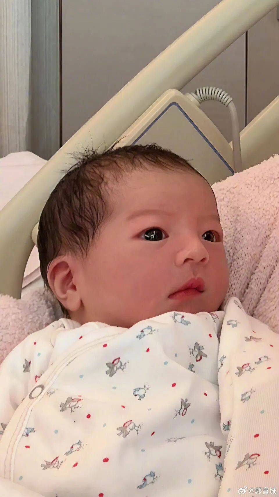 郭富城发文晒三胎照片：母女平安，无比幸福和富足，无论儿女都是最珍贵的礼物