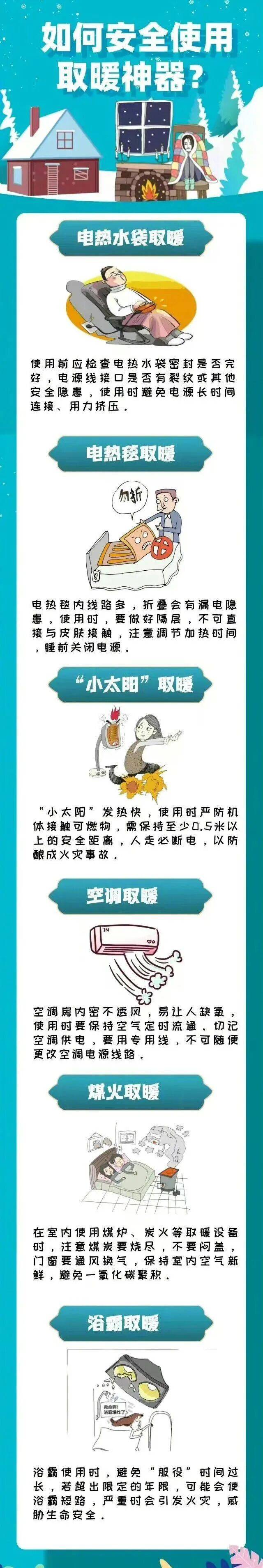 降温啦~！这些取暖“雷区”请及时规避