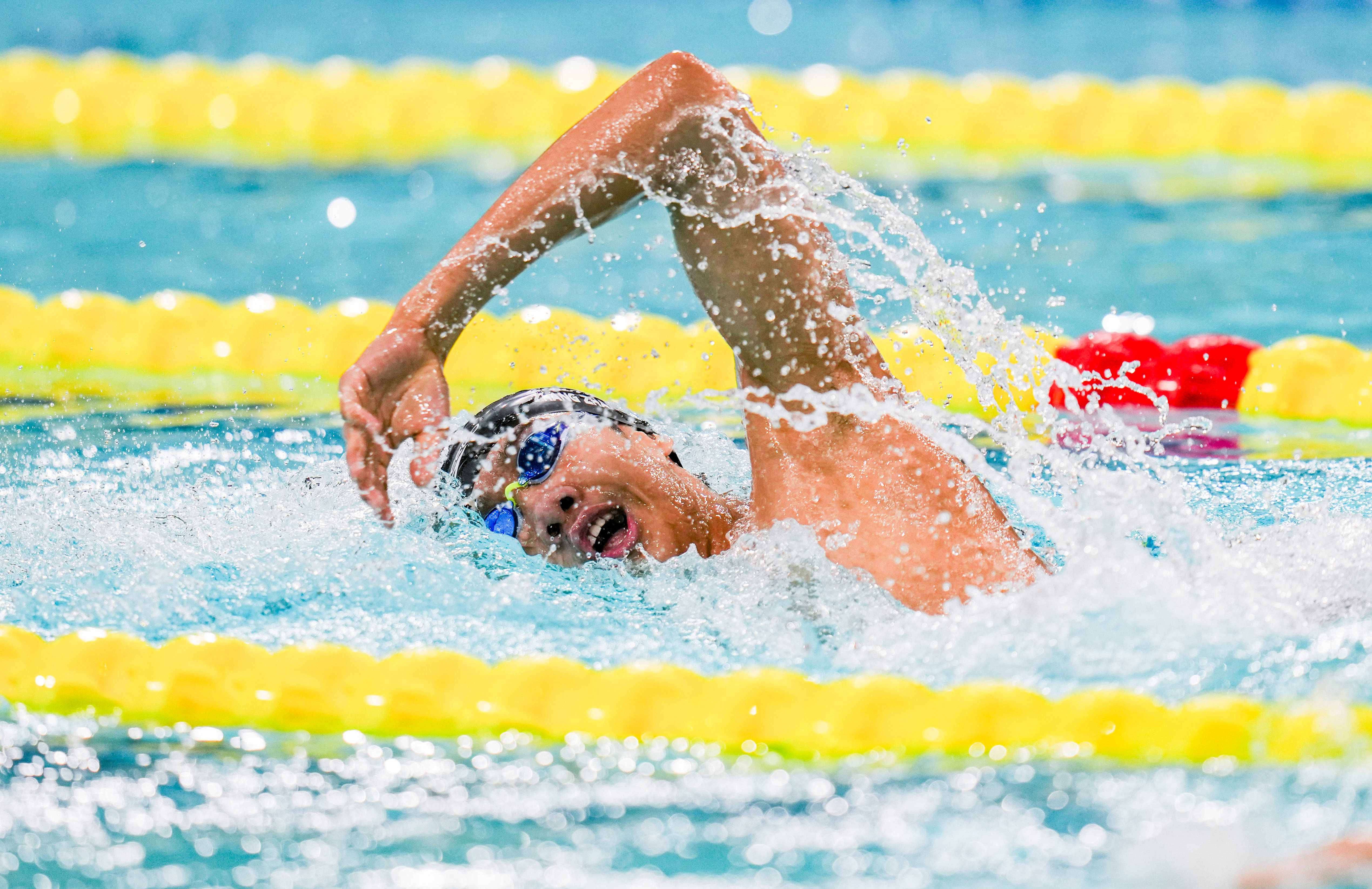十五运会游泳首金,花落张展硕!