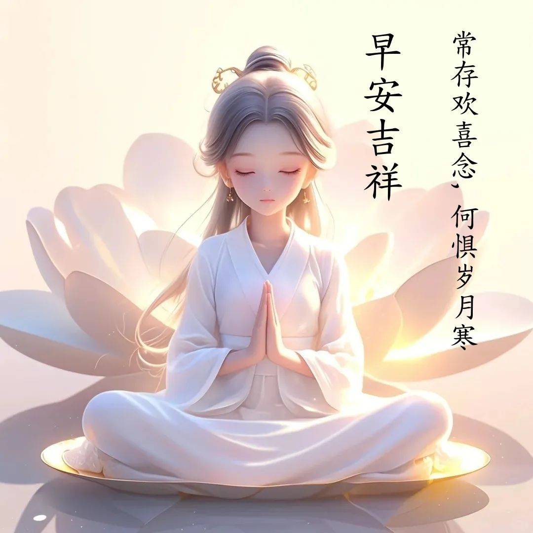 66张精美禅意早安吉祥图片:常存欢喜念,福运自然临