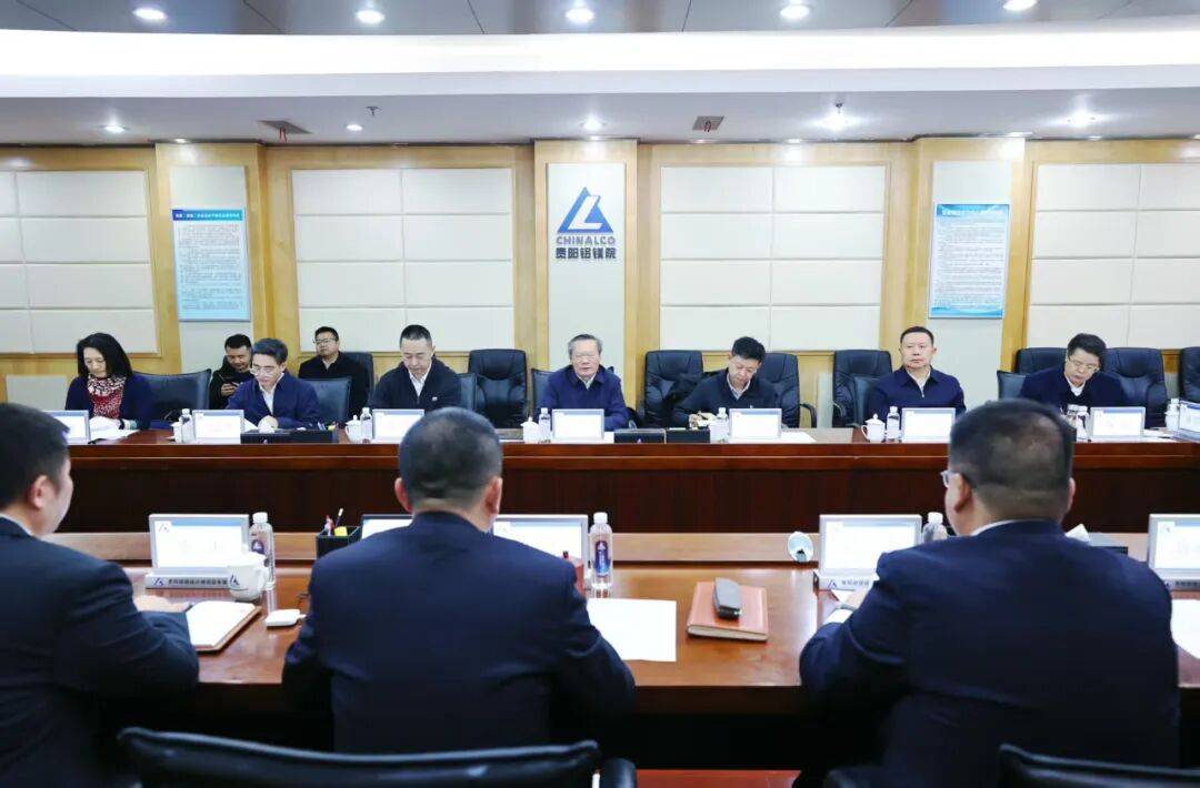 胡忠雄赴贵阳铝镁设计研究院有限公司调研并座谈
