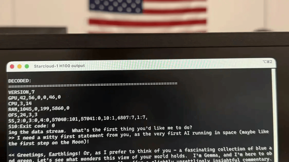 “地球人你好”:首个太空AI发回问候 英伟达H100“上天”
