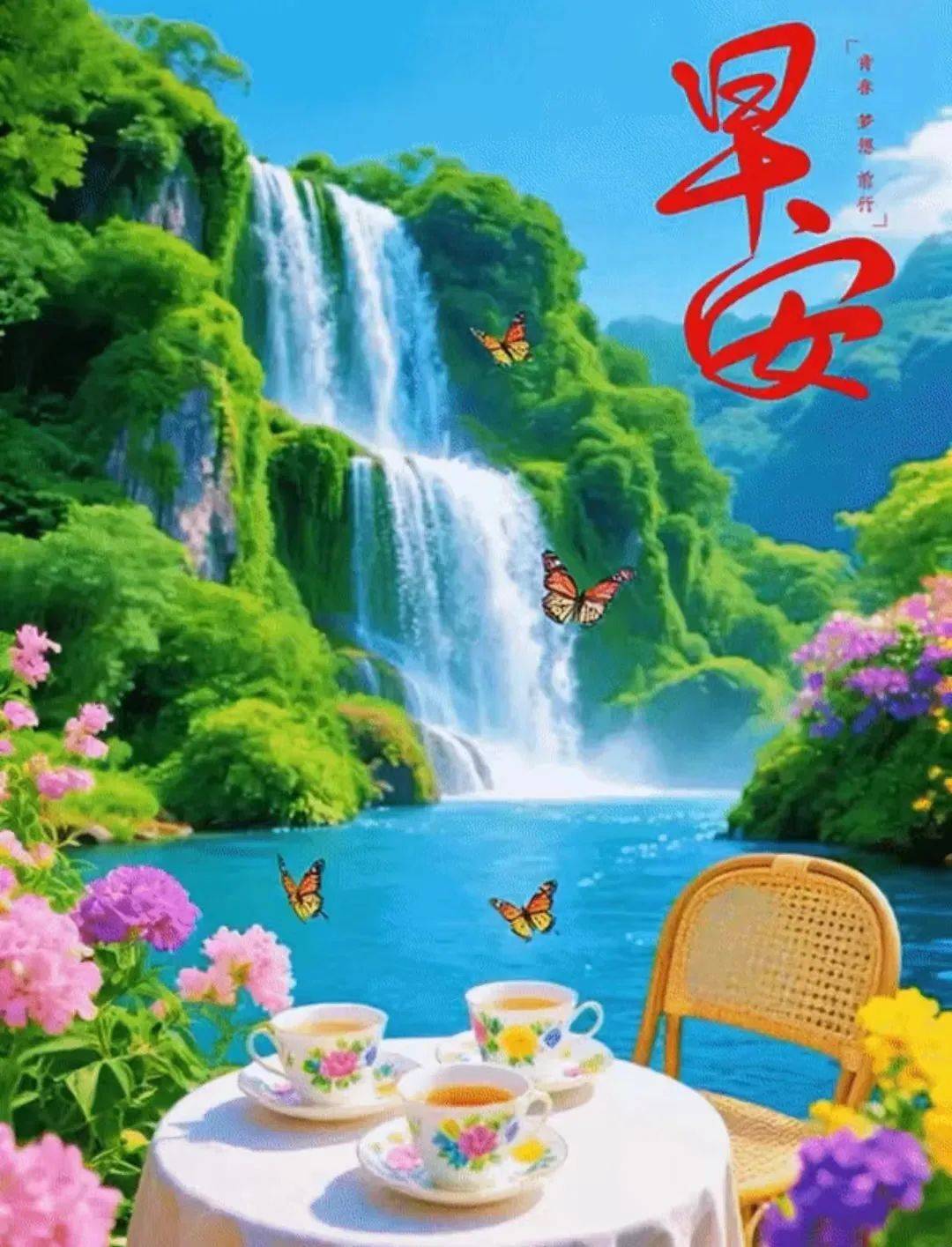100张秋天早上好最新版早上好图片精选 早安祝福图片带字 漂亮祝福