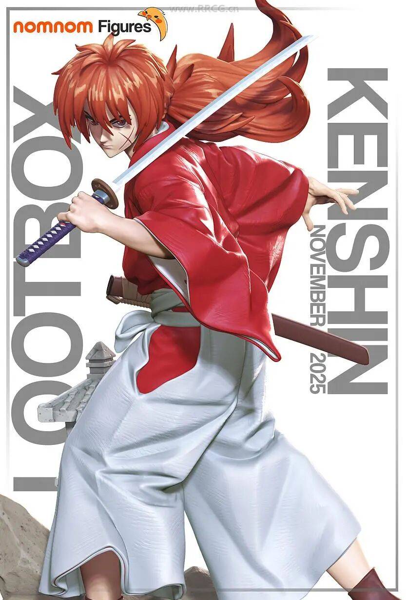 绯村剑心Kenshin《浪客剑心》动漫角色雕刻手办3D打印模型_人人_内心_经典