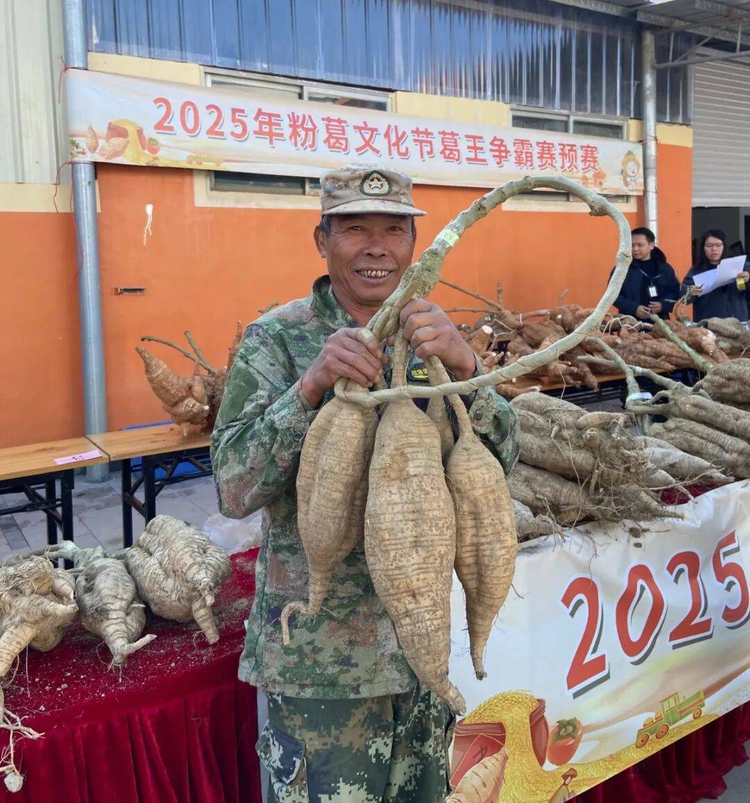 2025年高明区合水粉葛文化节葛王争霸赛预赛参赛葛农和粉葛2025年