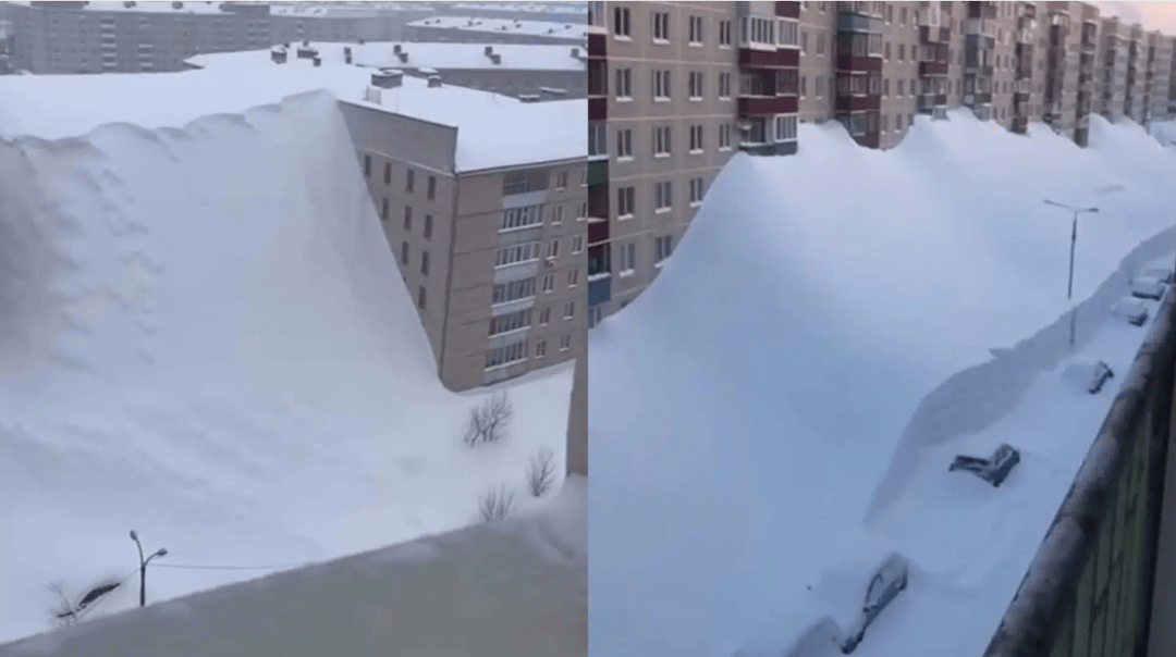 俄罗斯暴雪堆出9层楼高的雪坡？中国留学生回应：假的，视频为AI生成