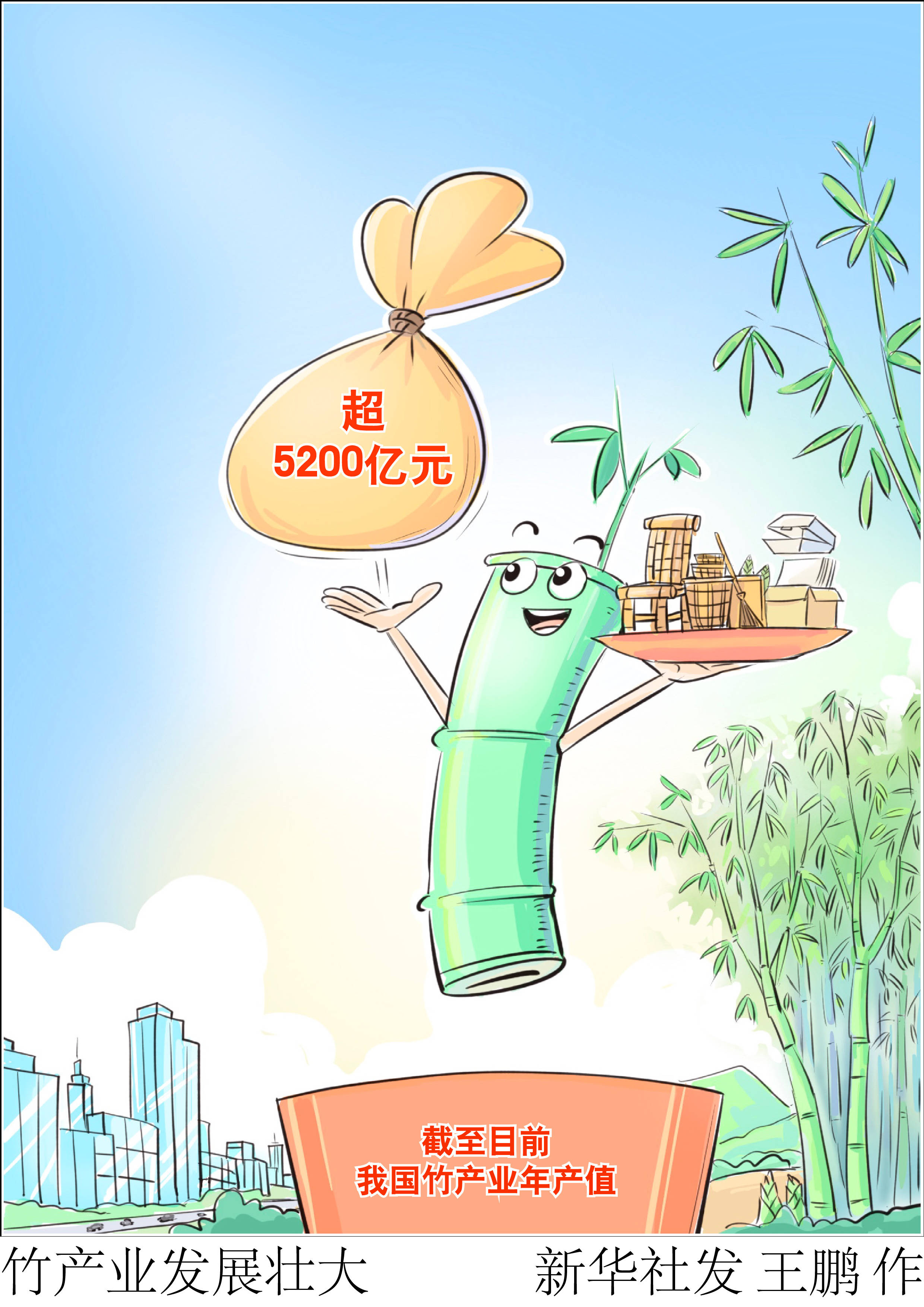 （图表·漫画）竹产业发展壮大