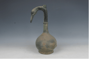 【文物鉴赏】汉雁首鼓腹铜壶