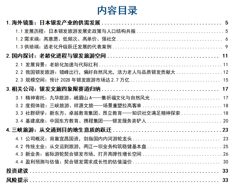【国信社服重磅深度】悦己消费产业链研究专题之银发经济:解码我国银发文旅投资图谱