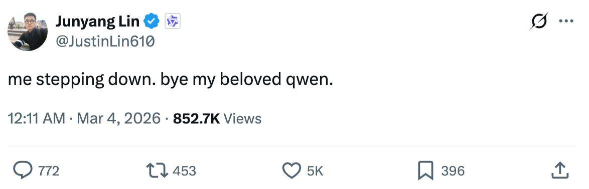 突发！马云刚发声谈AI 阿里千问核心负责人林俊旸辞职