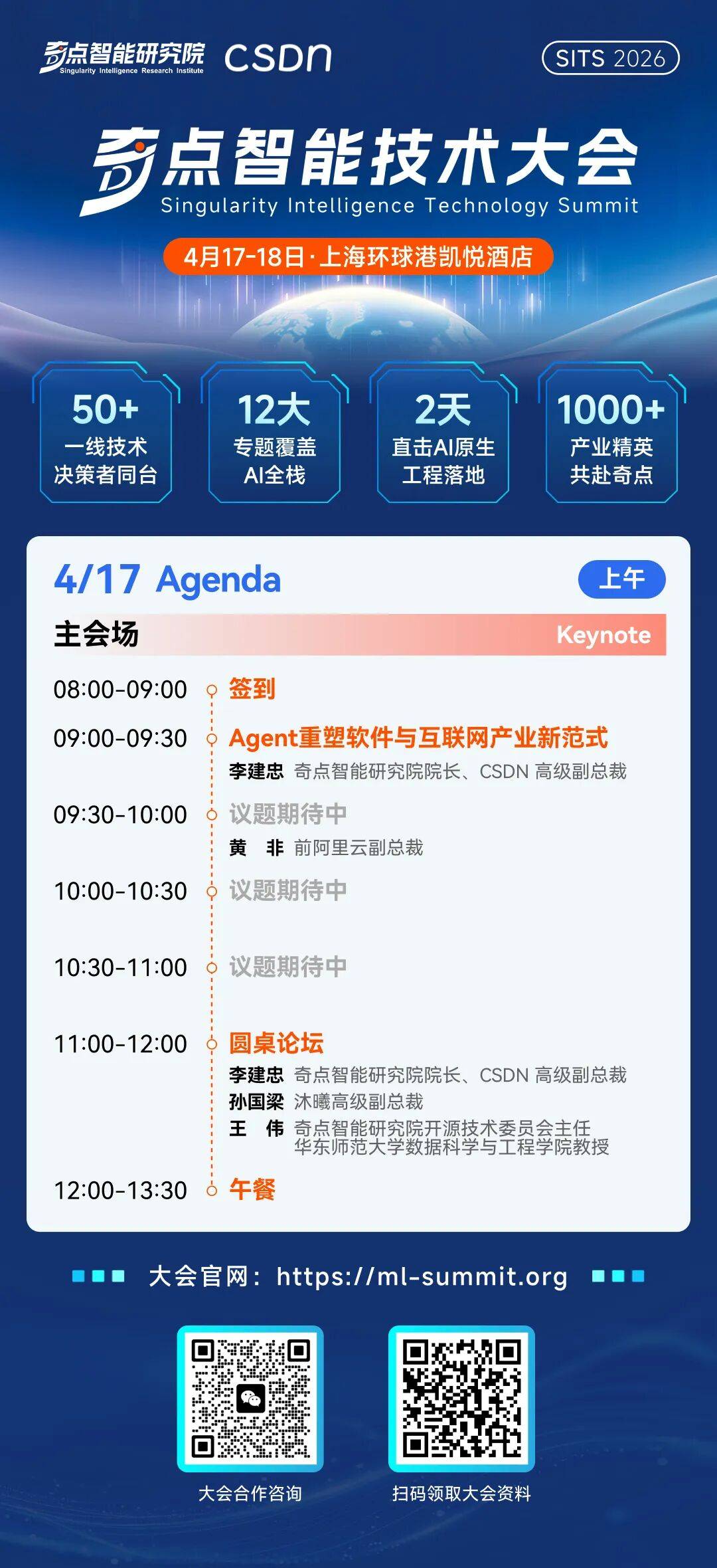 Agent重塑软件与互联网产业新范式，2026奇点智能技术大会初版日程出炉！
