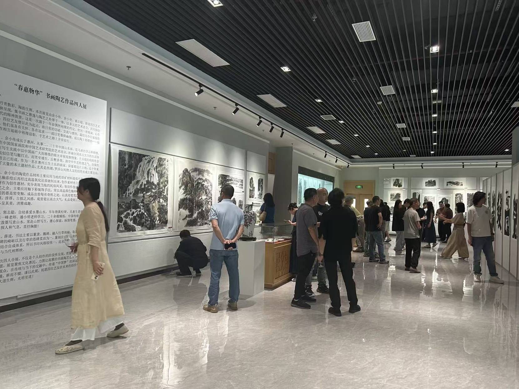 文化进万家｜“春惠物华”书画陶艺作品展在惠城启幕