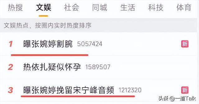 爆大瓜！张婉婷割腕哭求挽留宋宁峰出轨实锤两女争一男撕破脸