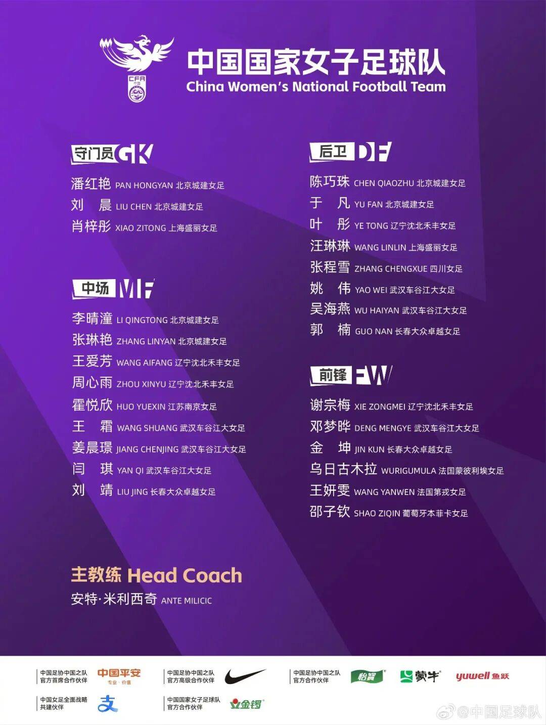 女足今夜迎战俄罗斯：考察新人备战未来，古雅沙退役展玫瑰情怀