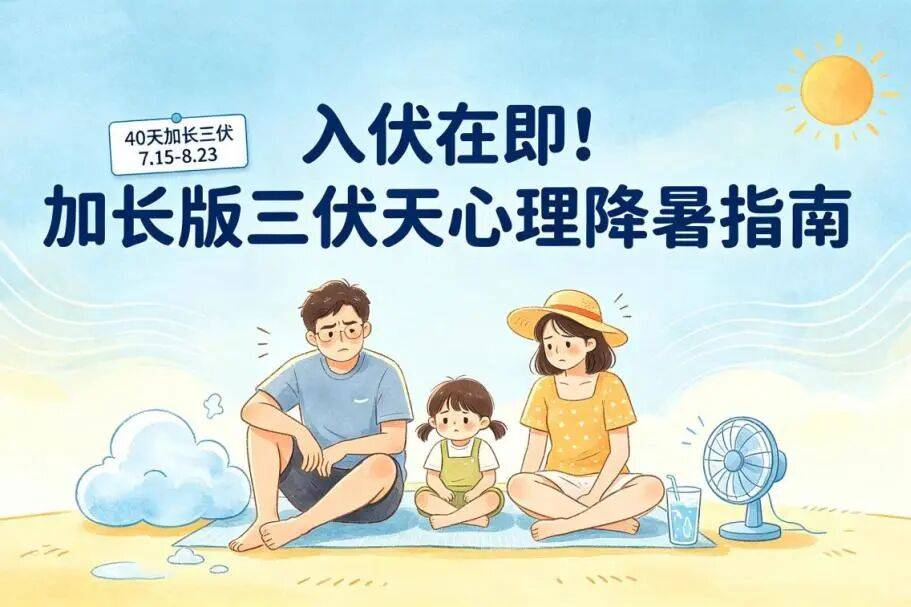 热到暴躁？“加长版”三伏天来袭，这份 “心理降暑”指南请收好