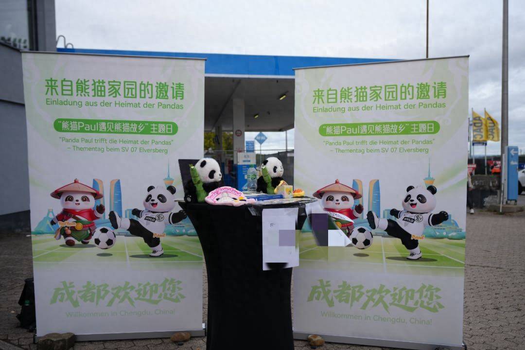 德甲升班马主场变“黑白海洋”，球迷：想去成都看熊猫