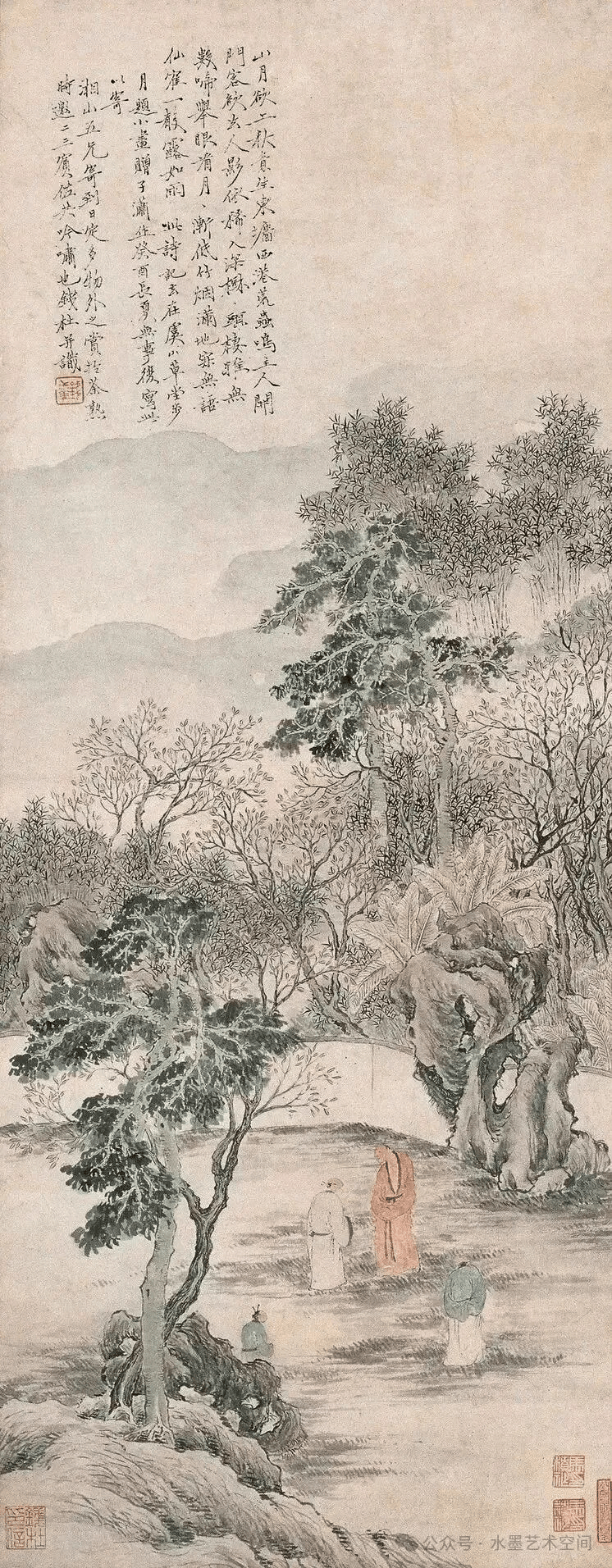 钱杜 | 细笔山水画,精细入微,幽冷疏散,少见!