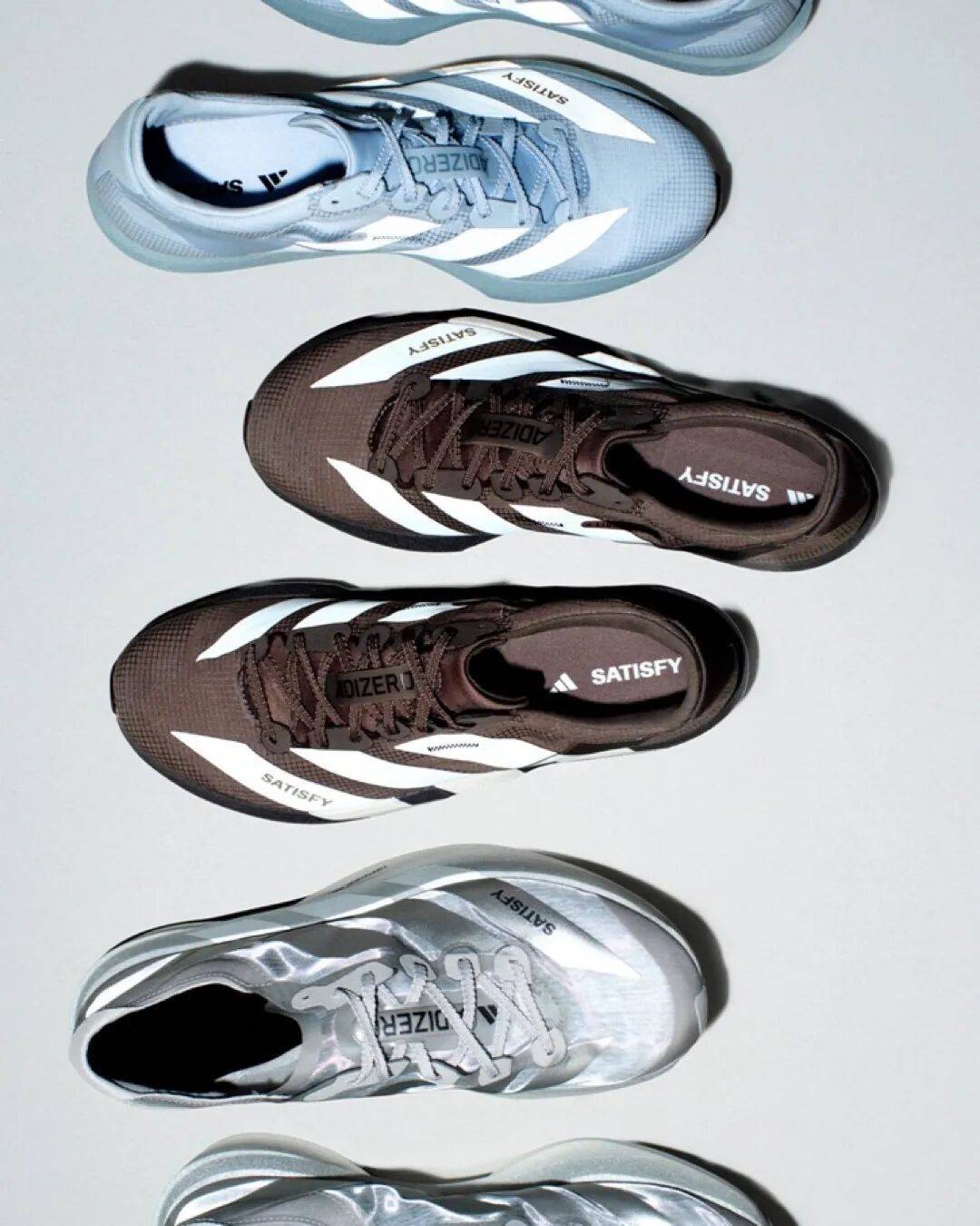 Adidas Evo2 Amg SATISFY × adidas 第二次联名,Evo 2 变银的了_Adizero_比赛_Adios