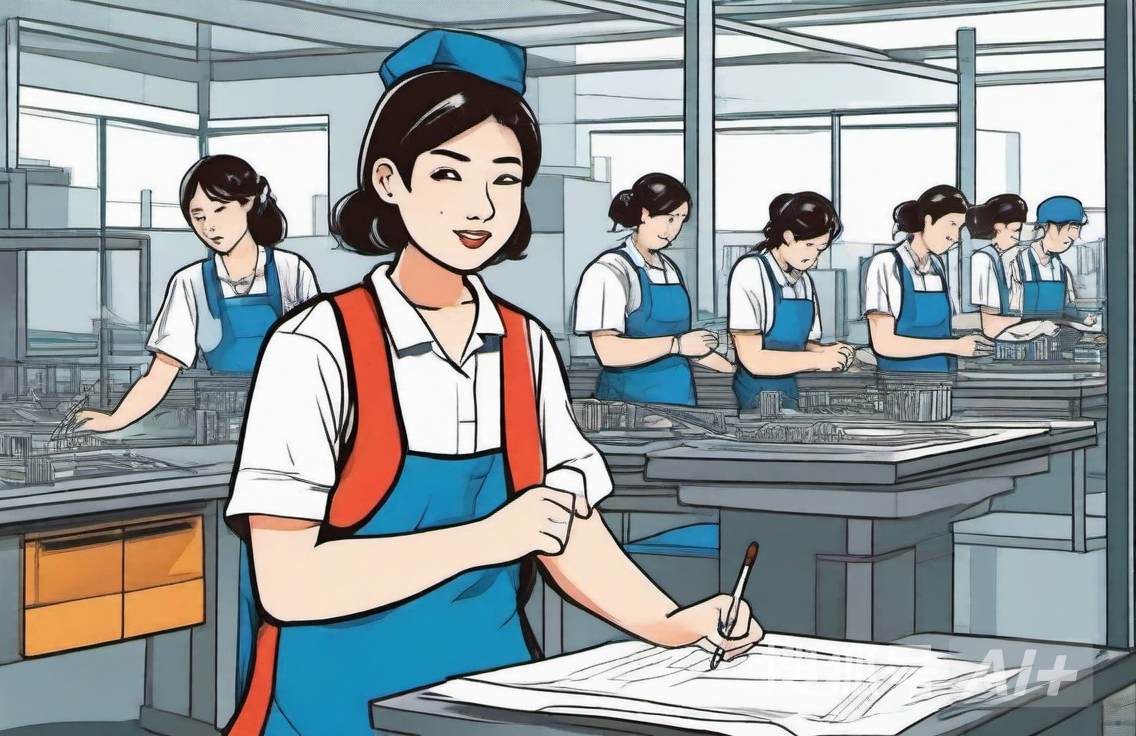 前女团成员解散后在工厂做女工