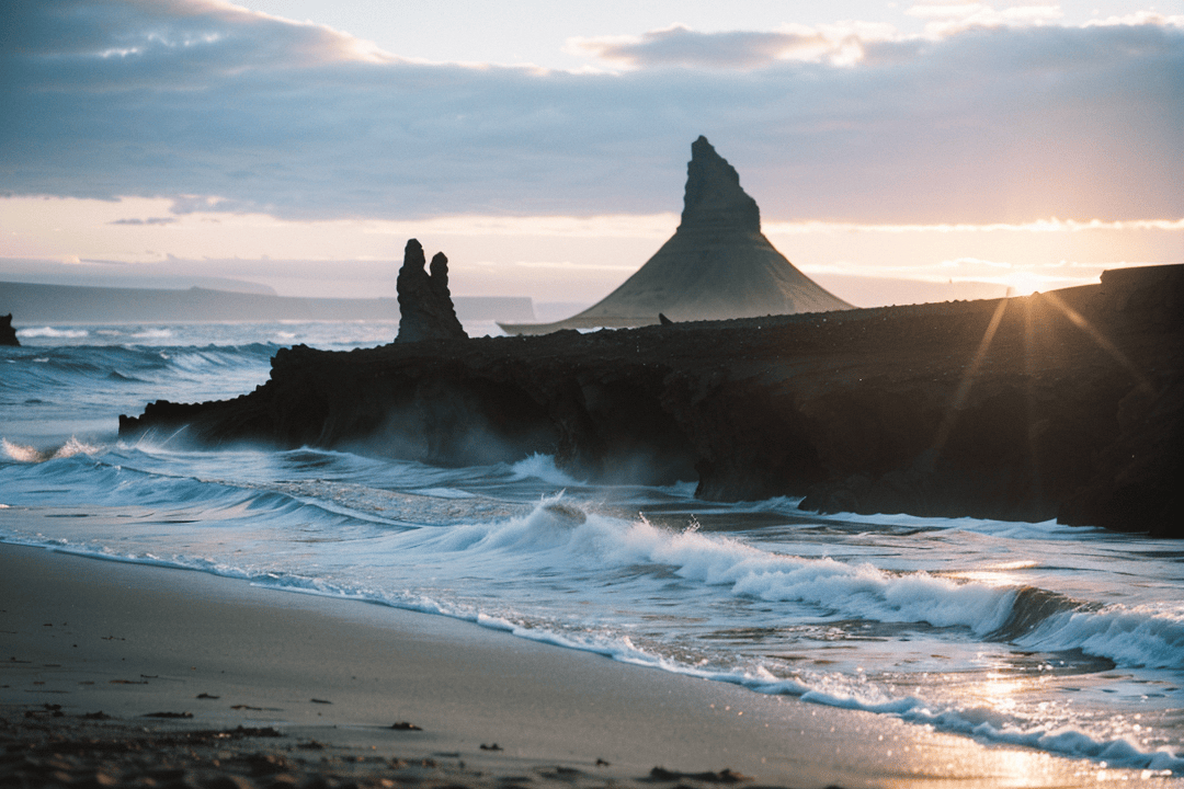 黑沙滩让人明白,美并不总是明亮的颜色