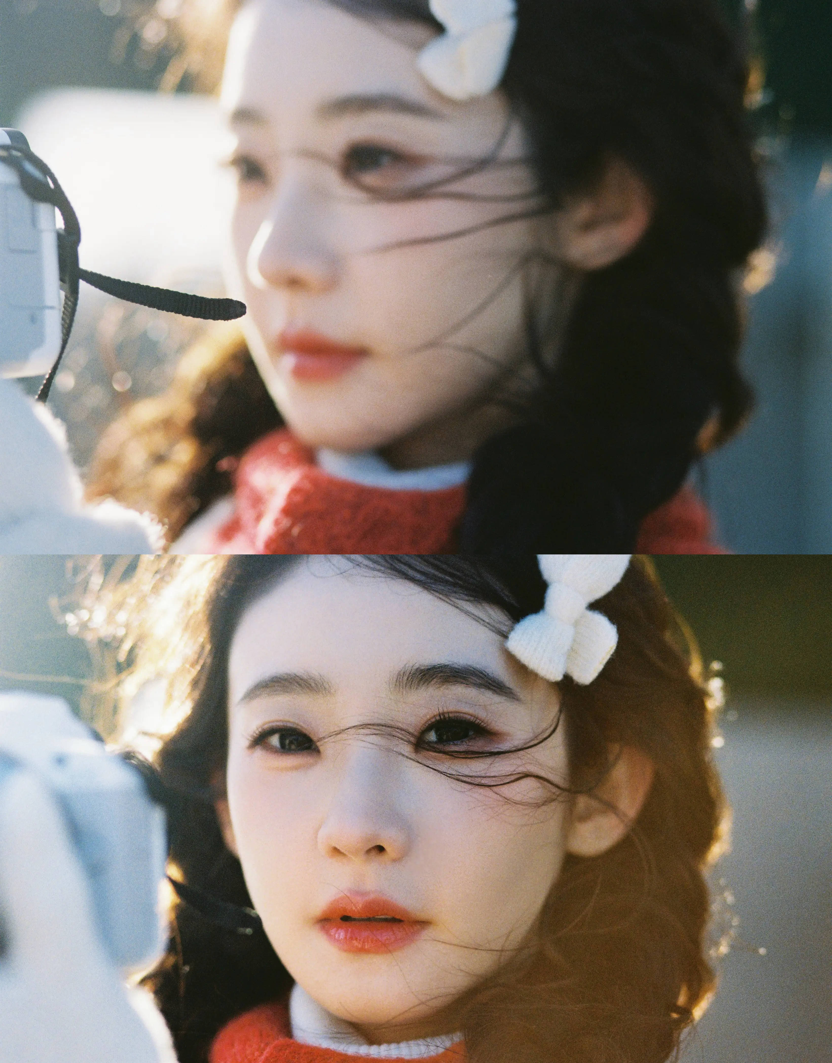 张艺凡海边大片青娥感满满 麻花辫造型灵动明媚